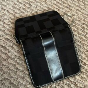 Small black change purse